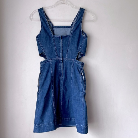 Madewell Denim Cut Out Mini Dress 0 - Picture 7 of 7